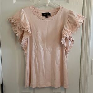 Truth Blush Lace Sleeve Women's Tee